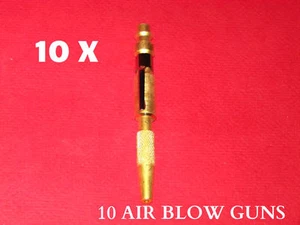 10 piezas de latón ajustable pistola de soplado de aire tipo pistola de limpieza de aire herramientas - Imagen 1 de 1