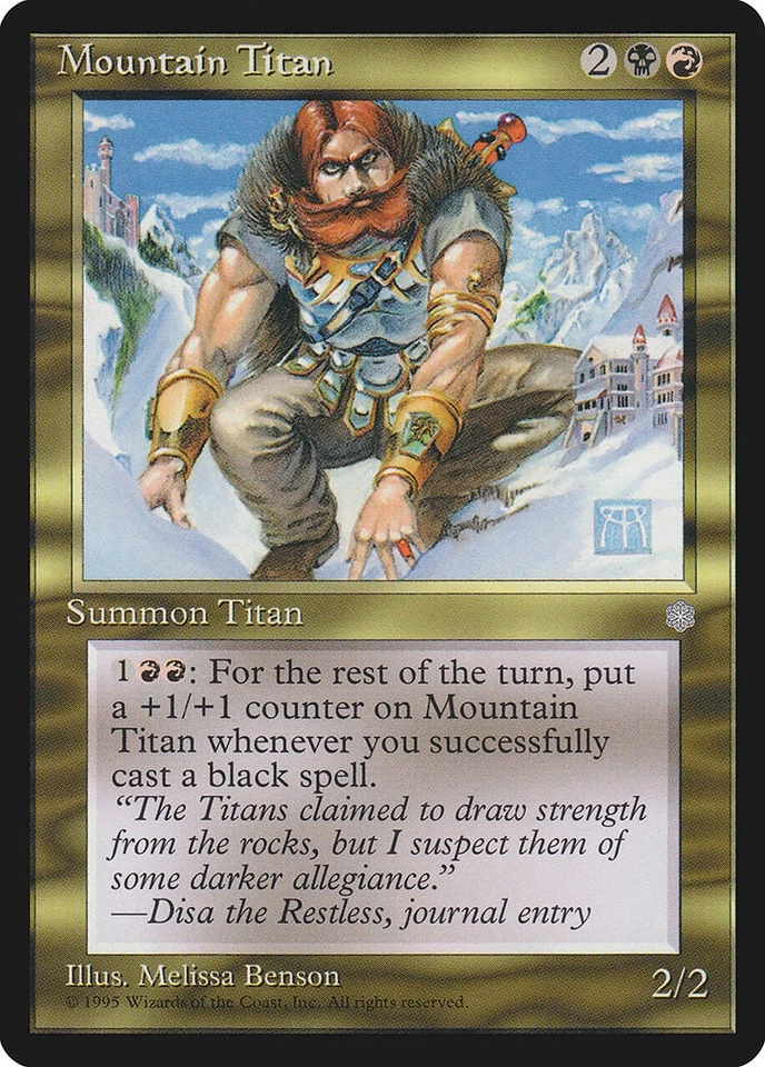 Mountain Titan Ice Age NM Black Red Rare MAGIC THE GATHERING MTG CARD ABUGames - Image 1 of 1