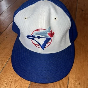 Sombrero ajustado New Era Toronto Blue Jays talla 7 1/4 de colección, modelo profesional de 6 paneles - Imagen 1 de 11