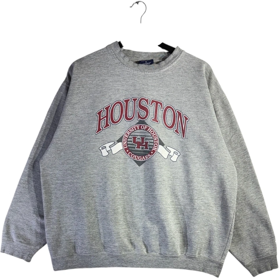 De colección University of Houston Cougars NCAA Gráfico Cuello Redondo Gris Para Hombres XL Foto 1 de 4