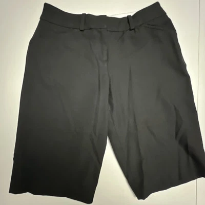 Worthington Petite Stretch Shorts Women’s 2 Petite Dress Bermuda Black Pockets - Image 1 of 4