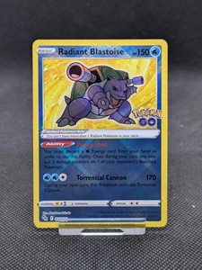 Pokemon Card Radiant Blastoise 018/078 Pokemon Go Rare NM/M  - Picture 1 of 3