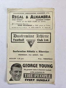 Dunfermline Athletic v Hibernian; League Cup, 31st August 1960 - Picture 1 of 3