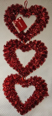 Oropel Rojo Decoración Corazón/Decoración San Valentín/Decoración Aniversario/Decoración Boda Foto 1 de 4