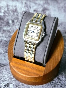 Rare Cartier Panthere Watch Midi 183949 Three Rows 18ct Yellow Gold Quartz Great - Picture 1 of 13