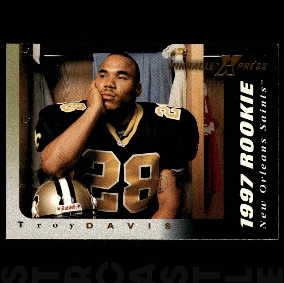 Troy Davis 1997 Pinnacle X-Press #124 New Orleans Saints 🏈 Football Card - Image 1 of 3