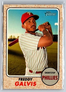 2017 Topps Heritage #215 Freddy Galvis Philadelphia Phillies - Picture 1 of 2