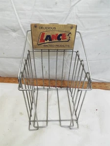Lancia vintage arachidi salata filo porta pubblicità espositore snack noci - Foto 1 di 4