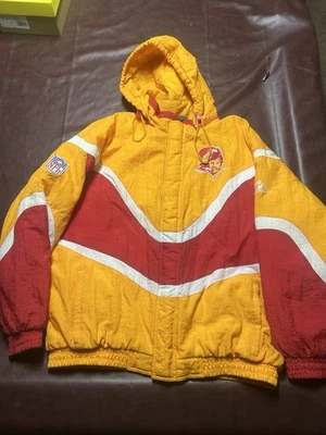 Vintage 90s Rare Buccaneers Apex Jacket Starter Style - Image 1 of 2