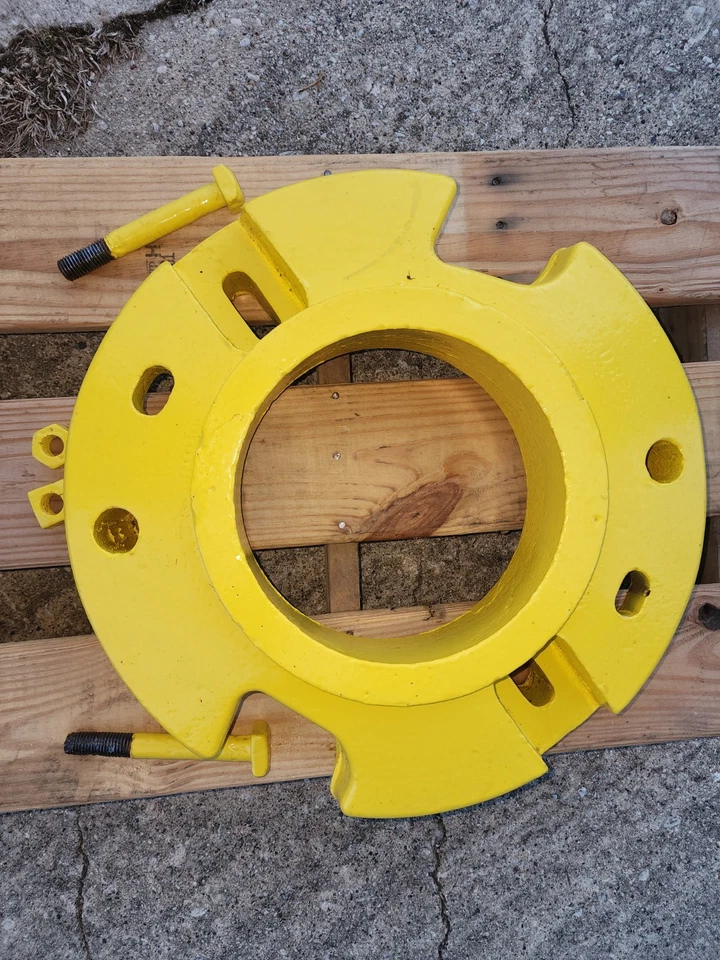 Peso de rueda trasera de 2 cilindros John Deere original vintage D2628R Foto 1 de 4
