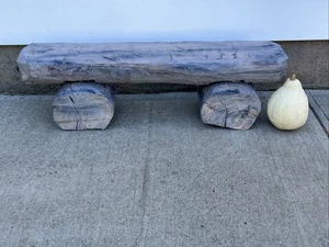 Rustic Log Cabin Log Bench Hand Made In Wa State - Picture 1 of 4