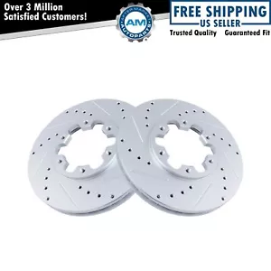 Performance Brake Rotor Drilled & Slotted G-Coated Front Pair Kit - Picture 1 of 5