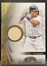 2023 Topps Tier One Miguel Cabrera Tier One Relic Card /400 #T1R-MC Tigers HOF