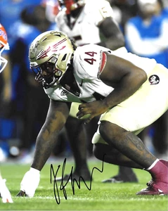 PATRIOTS JOSHUA FARMER HAND SIGNED FSU FLORIDA STATE SEMINOLES 8X10 PHOTO W/COA - Picture 1 of 1