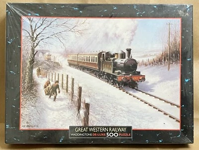 Waddingtons MEETING THE TRAIN Great Western Railway 500 Pc PUZZLE 1989 England - Image 1 of 4