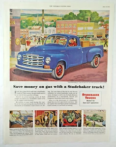 Studebaker Trucks 1951 Printanzeige ~ "Clean-lines & Trim!" ~ Tolle Grafik! - Bild 1 von 7