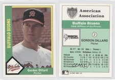 1990 CMC AAA Buffalo Bisons Green Backs Gordon Dillard #2