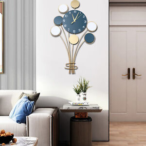 25" Large Wall Clock Metal Decorative Wall Clock Big Clock For Living Room