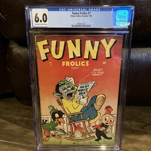 Funny Frolics #1 CGC 6.0 Timely Comics Golden Age 1945 - Picture 1 of 4