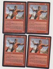 SANDSTONE WARRIOR X4  MAGIC GATHERING N-MINT  MIRAGE  C14