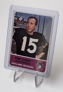 Tom Flores (Hall of Fame) - 1962 Fleer Football #68 - Oakland Raiders