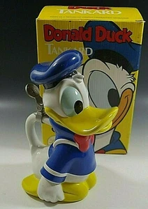 DISNEY DONALD DUCK TANKARD STEIN CARTOON CHARACTER NEW IN BOX  MADE IN BRAZIL - Picture 1 of 8