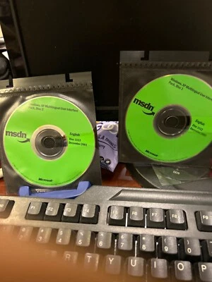 AUTHENTIC NEW RARE Microsoft Windows XP Multilingual User Interface Pack Disk1+2 - Image 1 of 3