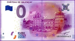 CHATEAU DE VALENCAY / BILLET 0 € / NULL EURO-SCHEIN / UEEV 2016-1 - Picture 1 of 1
