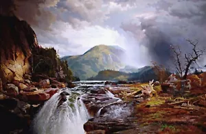 The Wilds of Lake Superior Painting by Thomas Moran Art Reproduction - Picture 1 of 3