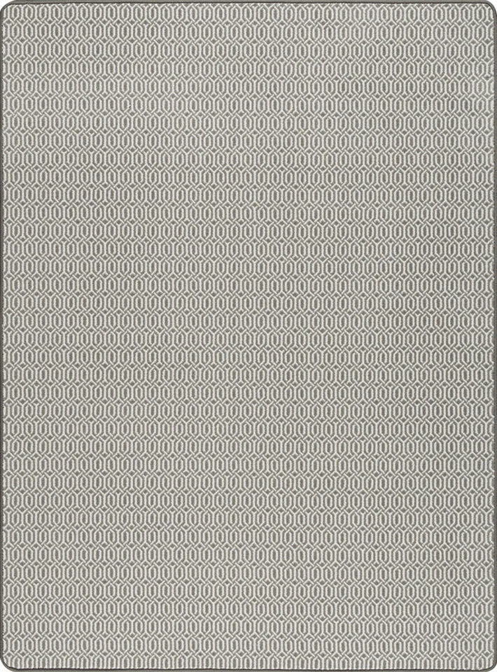 3x5 Milliken Gray Solid Lines Area Rug URBANIST PEWTER - Aprx 3' 10" x 5' 4" - Image 1 of 1