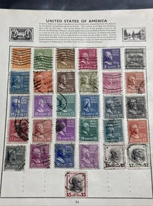 VINTAGE STAMP LOT: 1938 US Stamp Lot Presidential Issue ST-953 - Picture 1 of 7