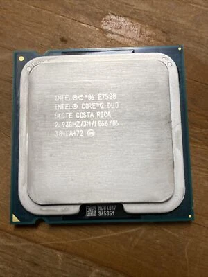 Intel Core 2 Duo E7500 Dual-Core 2.93GHz 3MB 1066Mhz LGA775 SLGTE CPU Processor - Image 1 of 2
