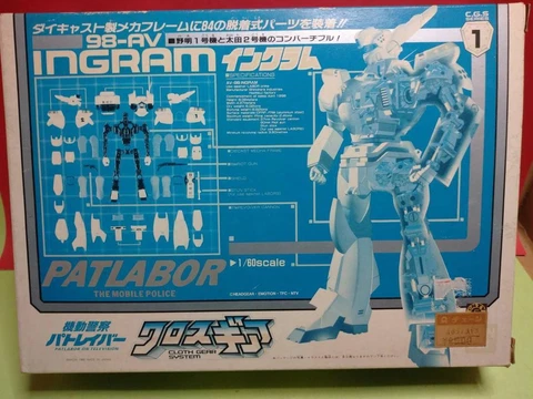 Mobile Police Patlabor Cross Gear 98-AV Ingram Figure Rare Cover