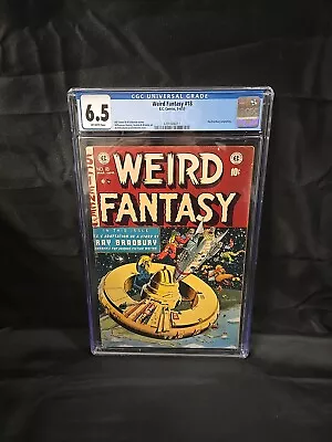 WEIRD FANTASY# 18 Graded CGC 6.5, E.C Comics 1953, Off White Pages. - Image 1 of 4