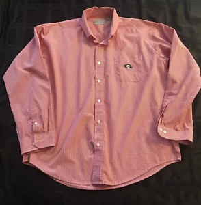 Georgia BULLDOGS Campus Specialties Herren 2XL Langarm Buttondown ROT Karos - Bild 1 von 8