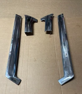 1962 Galaxie 500 windshield pillar moulding left and right set 4 pieces original - Picture 1 of 7