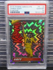 2019 Absolute Jared Goff Kaboom SP #K-JG PSA 10 Rams