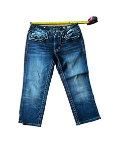 Miss Me Jeans Signature Cuffed Capri Womens Size 29 - Picture 1 of 7