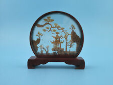 Diorama Glaskasten mit Korkschnitzerei - Kunsthandwerk - China - #GSF6056