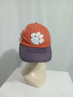Top of the World Clemson Tigers Adjustable Snapback Hat Orange White Off Road - Image 1 of 4