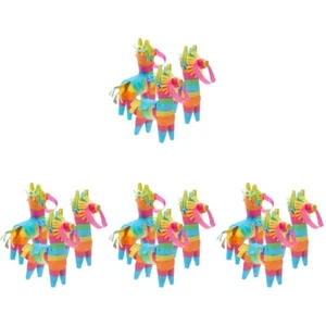 12 pcs Mini Donkey Pinatas Cinco de Mayo Fiesta Decorations Pinata Party Favors - Picture 1 of 12