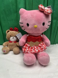 Build A Bear Hello Kitty HOLLY JOLLY & Tiny CHUM Weihnachtskleid Sanrio neu mit Etikett - Bild 1 von 14