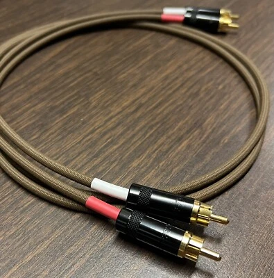 4 Ft. Rca Interconnect Cables  JMB CABLE CO. Audiophile Gold Reference Standard - Image 1 of 4