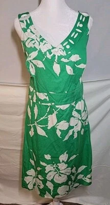 Studio 1 Mujer Verde Diseño Vintage Con Estampado Floral Talla 16 Foto 1 de 4