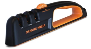 Affilacoltelli ninja arancioni per cucina - 5 angoli di affilatura regolabili - Foto 1 di 6