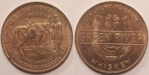 Médaille Etats-Unis, Green River Whiskey token, vers 1930, SUP !! - Imagen 1 de 1