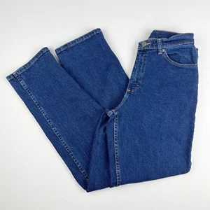 CHIC Womens Jeans Size 6 Average Blue High Rise Medium Wash Denim Mom Straight - Picture 1 of 14