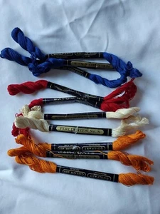 J & P Coats Embroidery Floss Perlesheen VTG 20 yd each Lot 10 MIX Color N° 8 - Picture 1 of 5