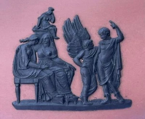 Wedgwood Rare Box Jasperware Terracotta and Black Decor - Picture 1 of 11