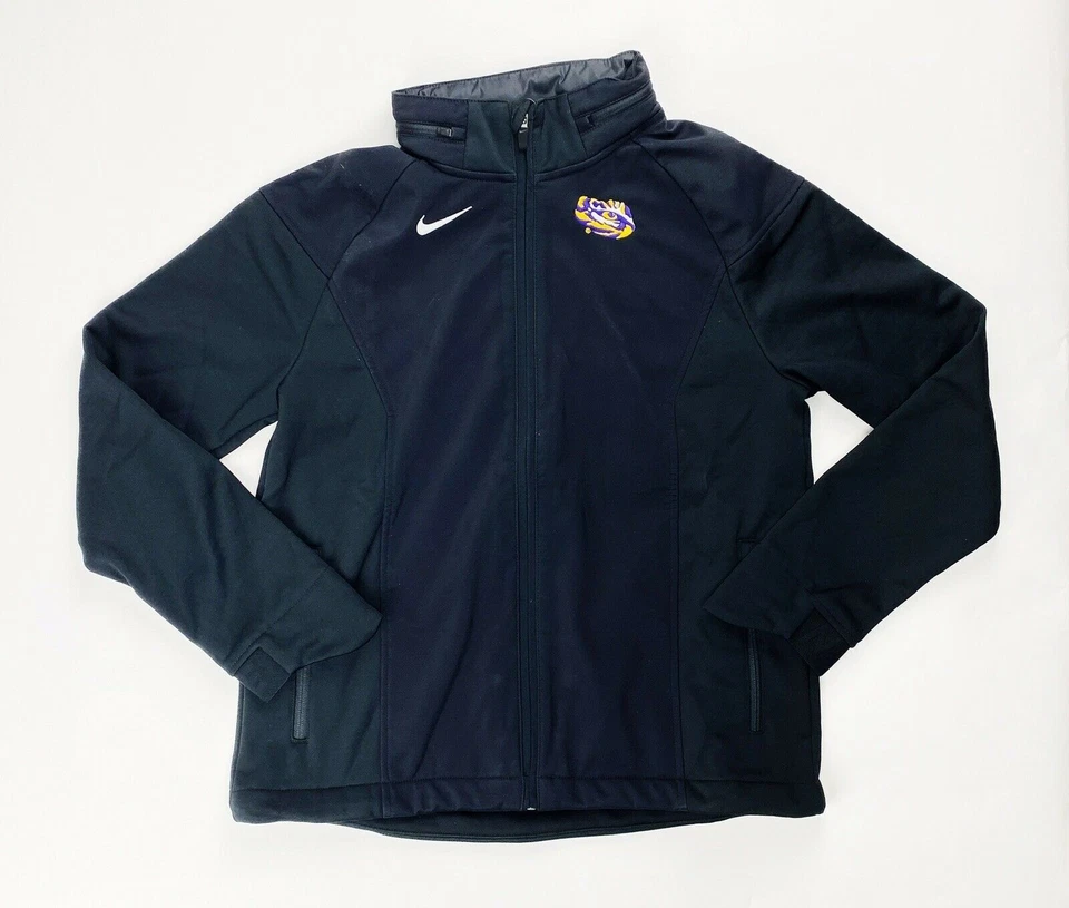 Nike LSU Tigers Championship Sideline Full Zip Jacket Women's M Black CI6571
